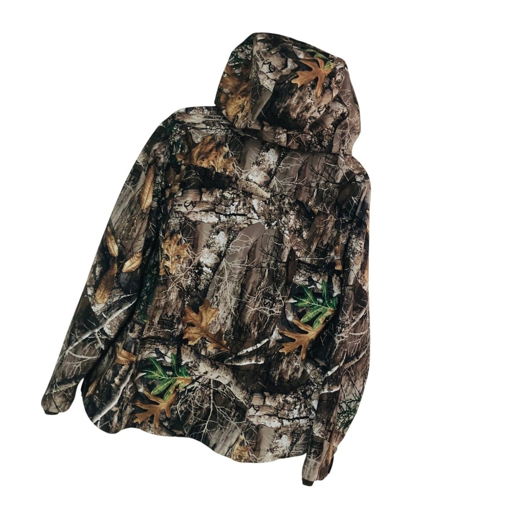 Realtree Edge Camo Scent-Factor Hooded Hunting Jacket Tactical Cabin Gorpcore XL